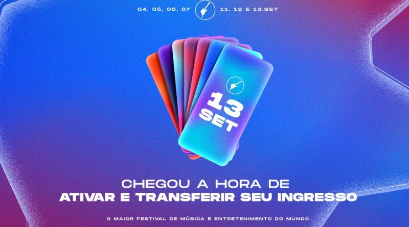 Como ativar e transferir o seu ingresso digital do Rock in Rio